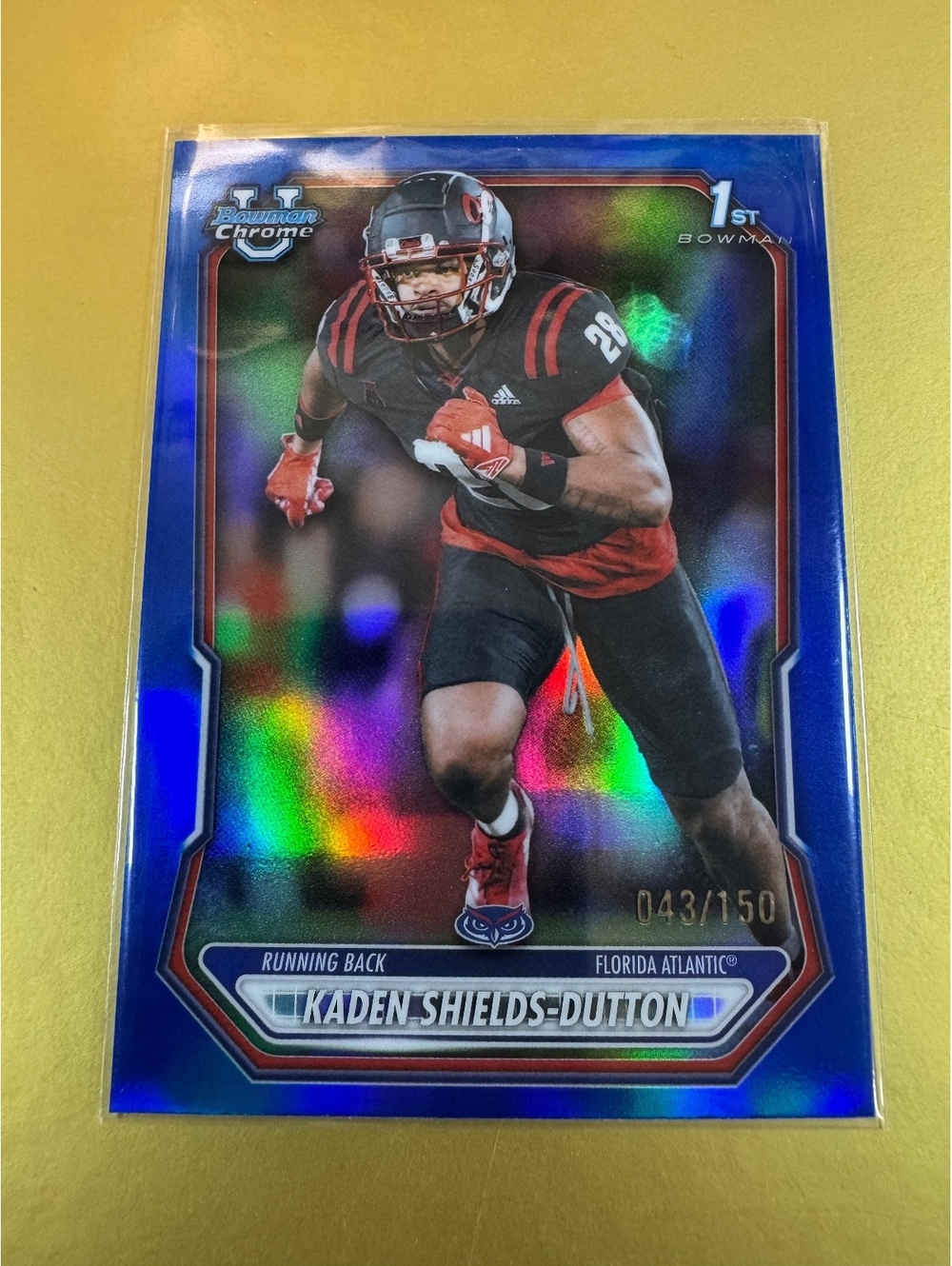 2026 Bowman Chrome Kaden Shields Dutton Blue Refractor Rookie Card 043 150